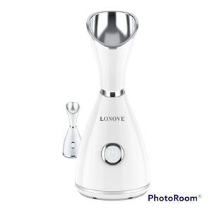 𝅺lonove FACIAL STEAMER NANO IONIC PERSONAL FACE SPA MIST MOISTURIZING HUMIDIFIER